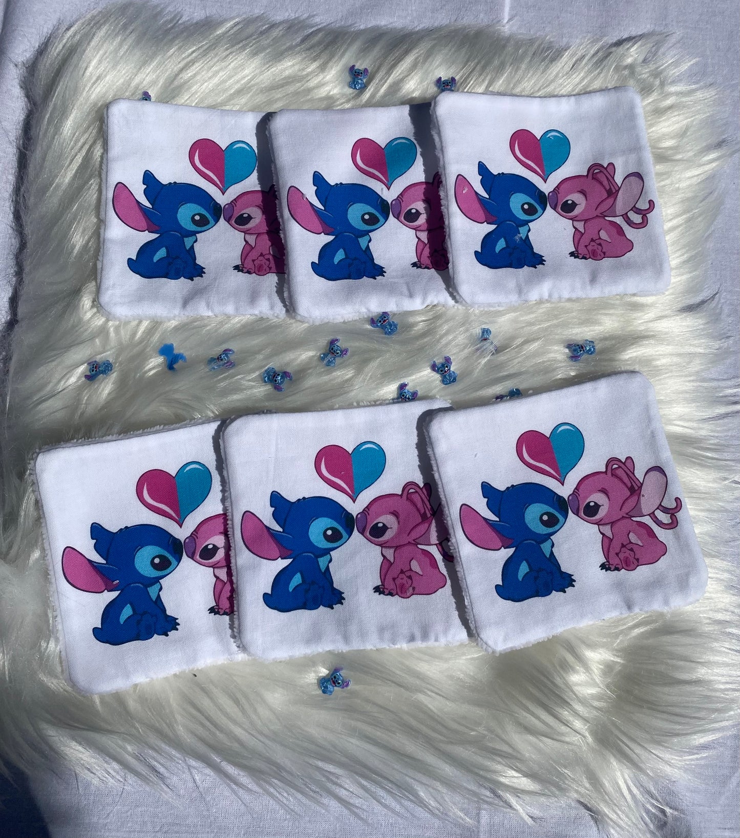 Lingettes lavables Stitch modèle 1