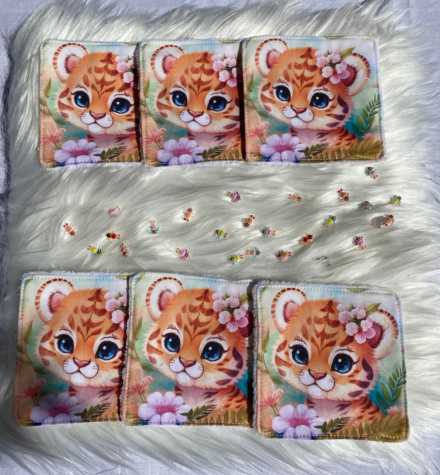 Lingettes lavables Animaux modèle 2