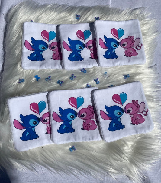 Lingettes lavables Stitch modèle 1