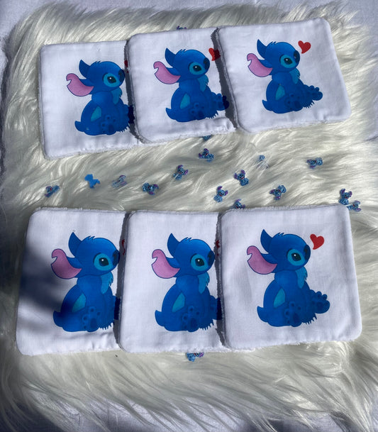 Lingettes lavables Stitch modèle 2