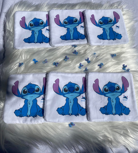 Lingettes lavables Stitch modèle 3