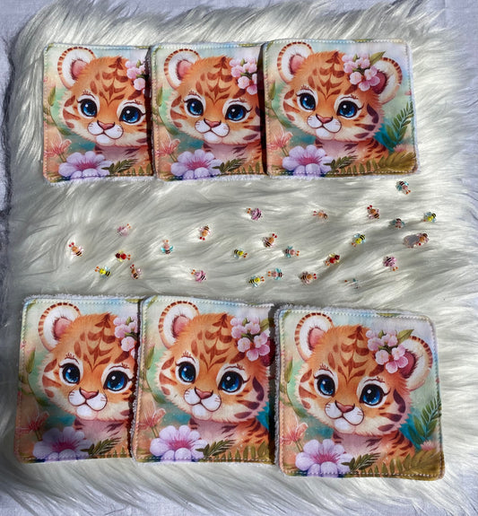 Lingettes lavables Animaux modèle 2